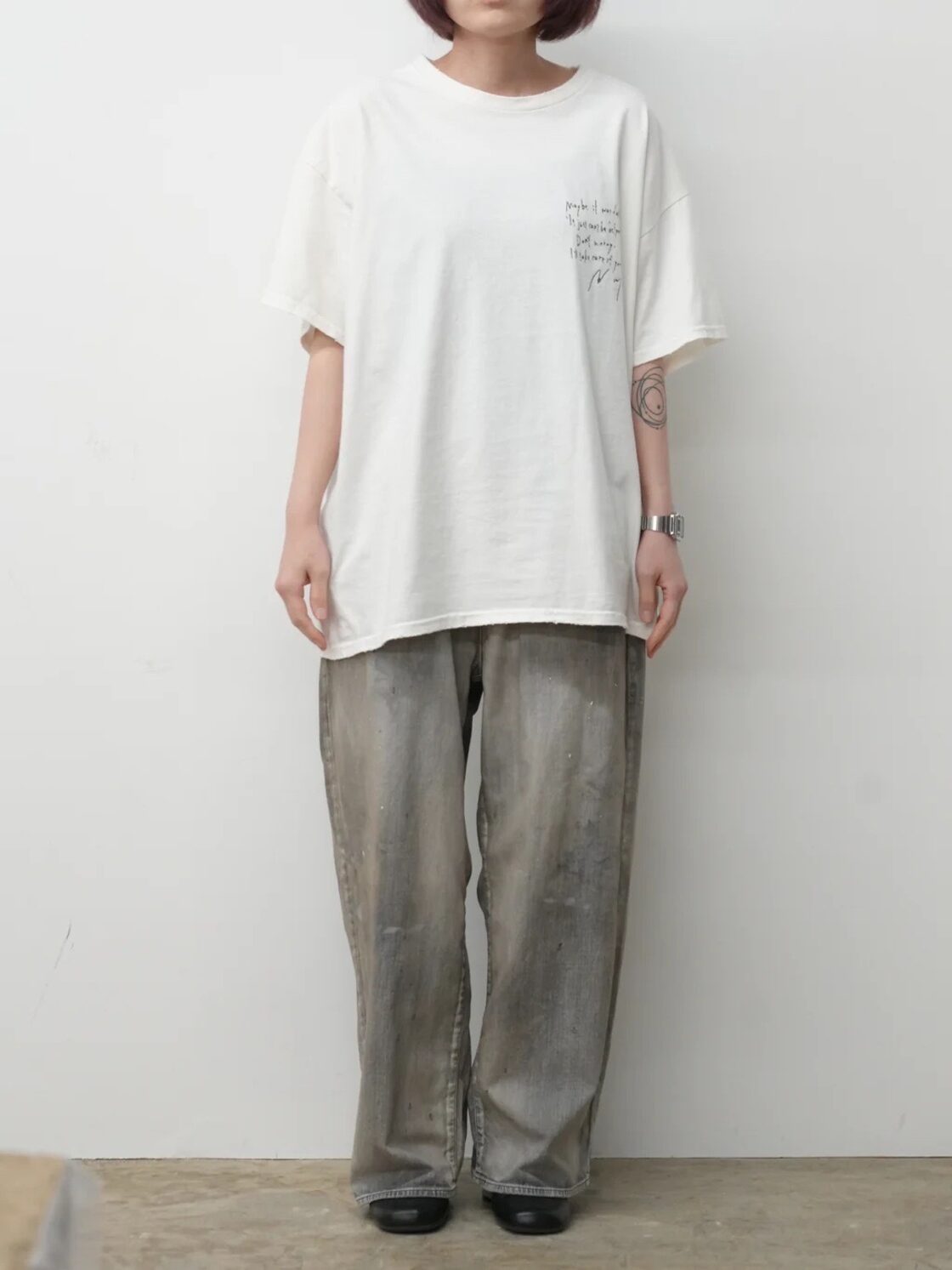 25SS】ANCELLM LIGHT OZ WIDE STRAIGHT DENIM PANTS(BLACK) ANC-PT71 