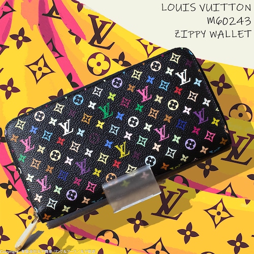 ルイ・ヴィトン:ジッピー・ウォレット/モノグラム・マルチカラー/グルナード/M60243/旧仕様=8枚/LOUISVUITTON/ZIPPYWALLET/monogrammulticolor