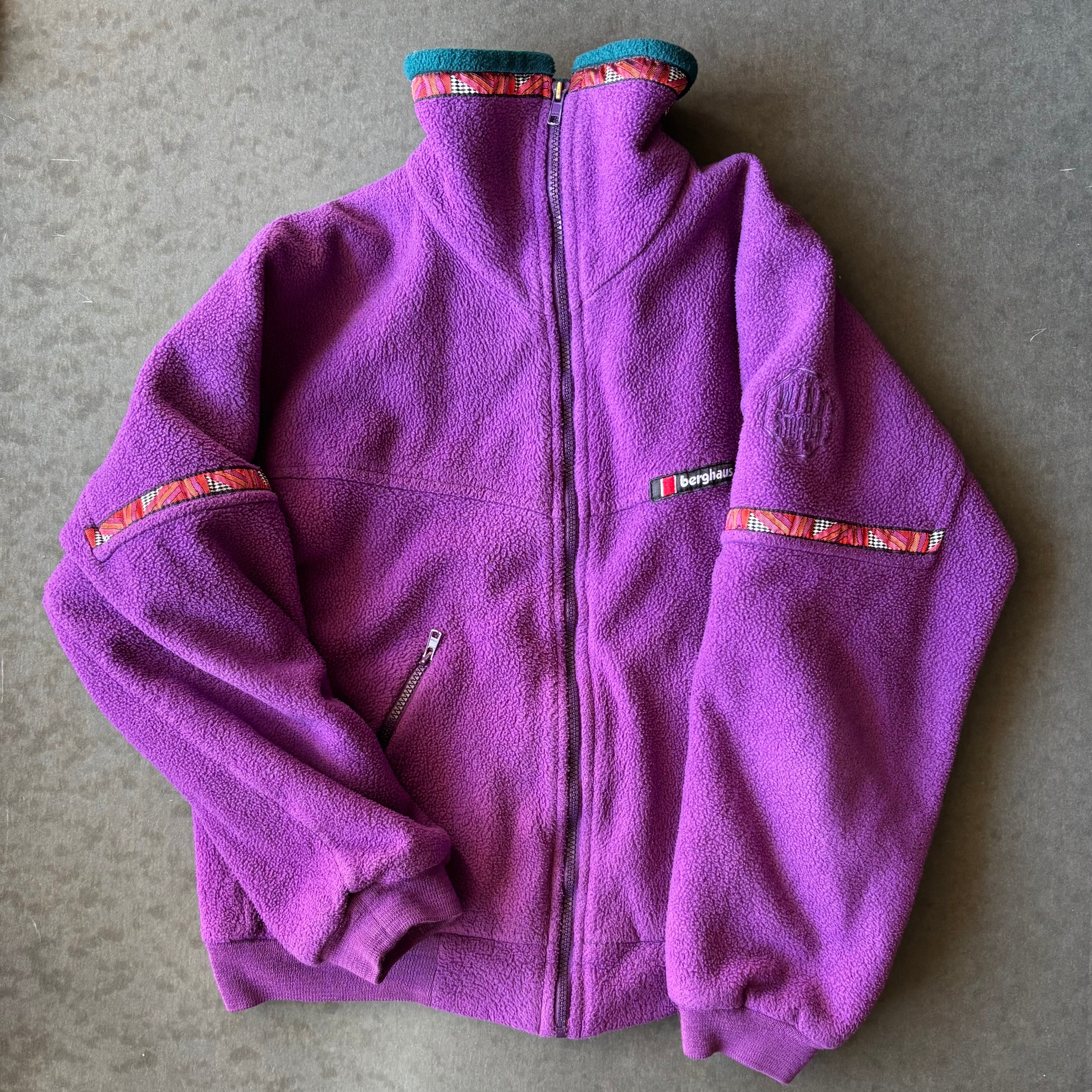 80s 90s berghaus バーグハウス ゴアテックス イギリス製 ピンク Vintage 90s Berghaus Fleece Jacket 