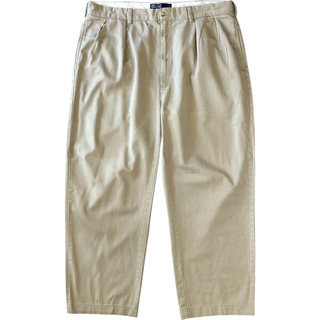 《実寸W37L28》POLO Ralph Lauren ポロラルフローレン チノパンツ ツータックチノ No.2912
