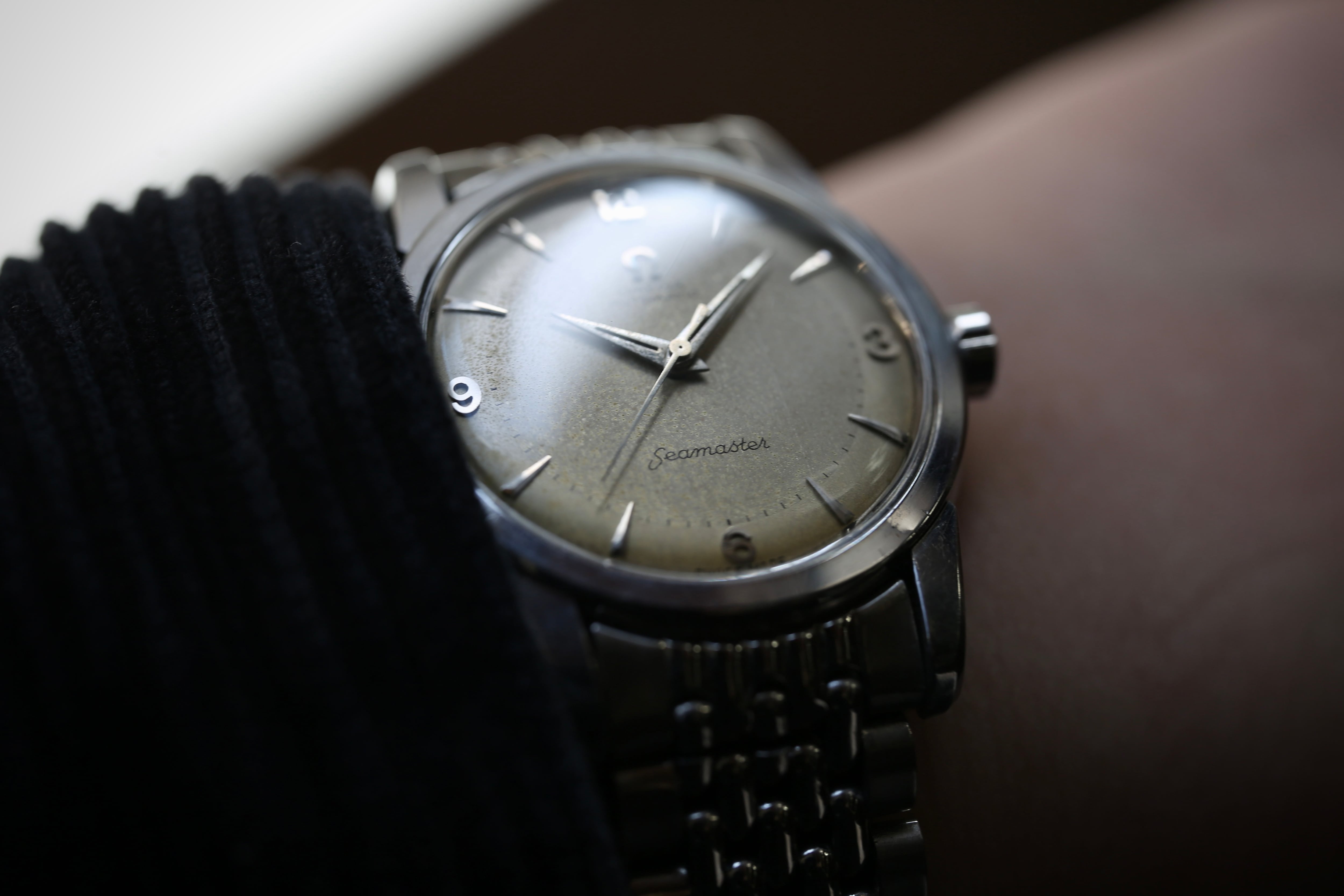 OMEGA】 1955年製 オメガ シーマスター 第三世代 飛びアラビア×2トーン