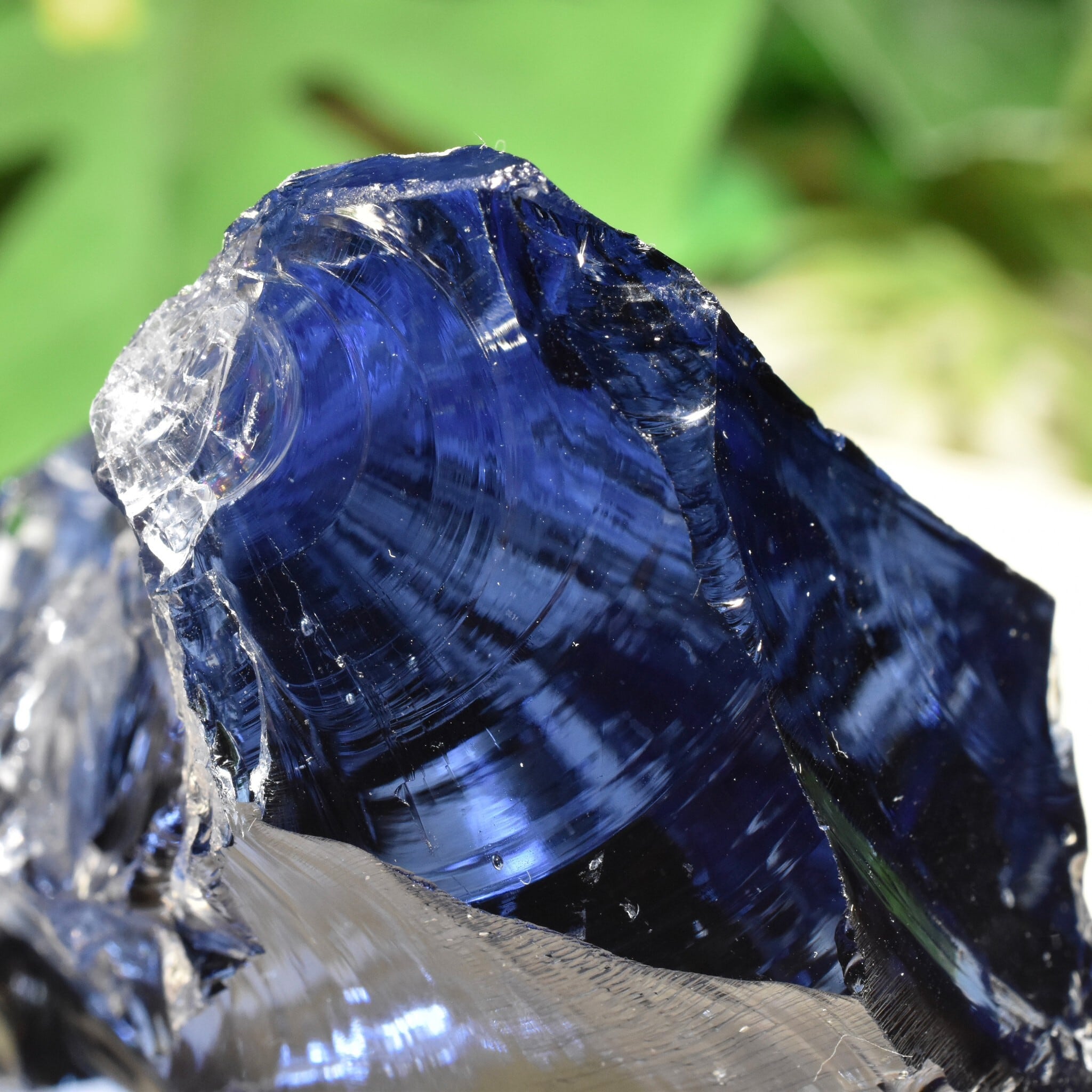 虹入り シエラネバダ産 アンダラクリスタル原石 タンザナイトブルー B