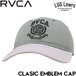 RVCA ルーカ キャップ メンズ 帽子 ローキャップ カーブバイザーキャップ 6パネルキャップ ロゴキャップ CLASSIC EMBLEM CAP BG041905 LED 日本代理店正規品