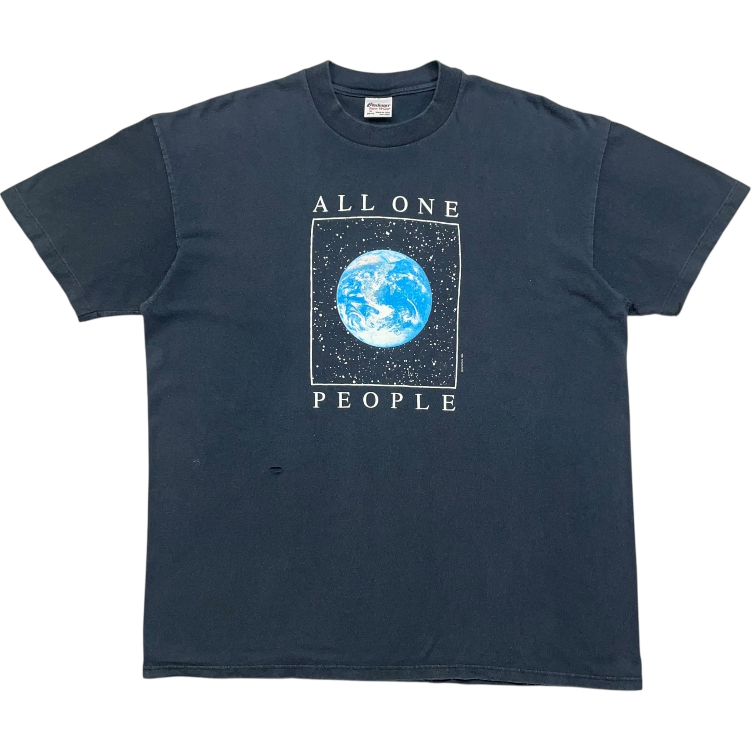 《XL》Stedman Tシャツ フロントプリント シングルステッチ ブラック USA製 90年代 vintage no.7837