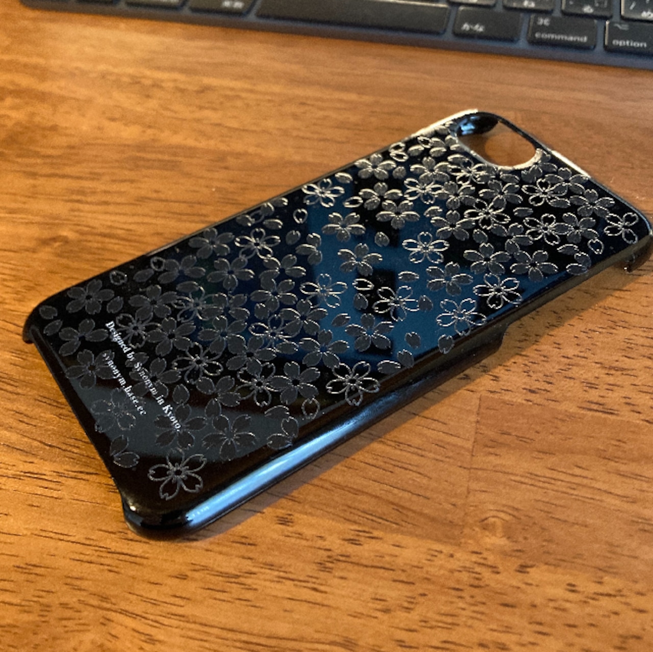 黒桜 - 和風 立体型 iPhoneケース / T003000K【Three-dimensional】