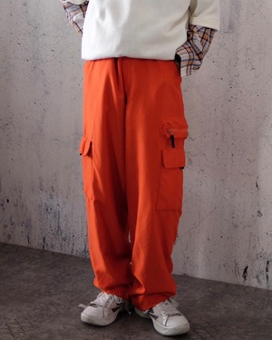 design orange cargo pants