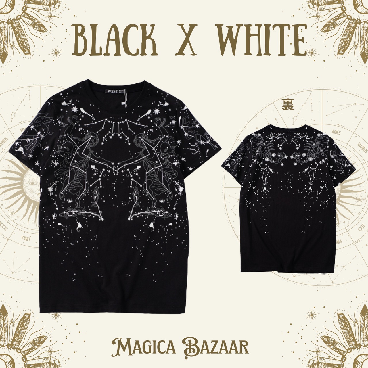 【数量限定】ZODIAC T-Shirts 12星座Tシャツ ペア M26092/M26092