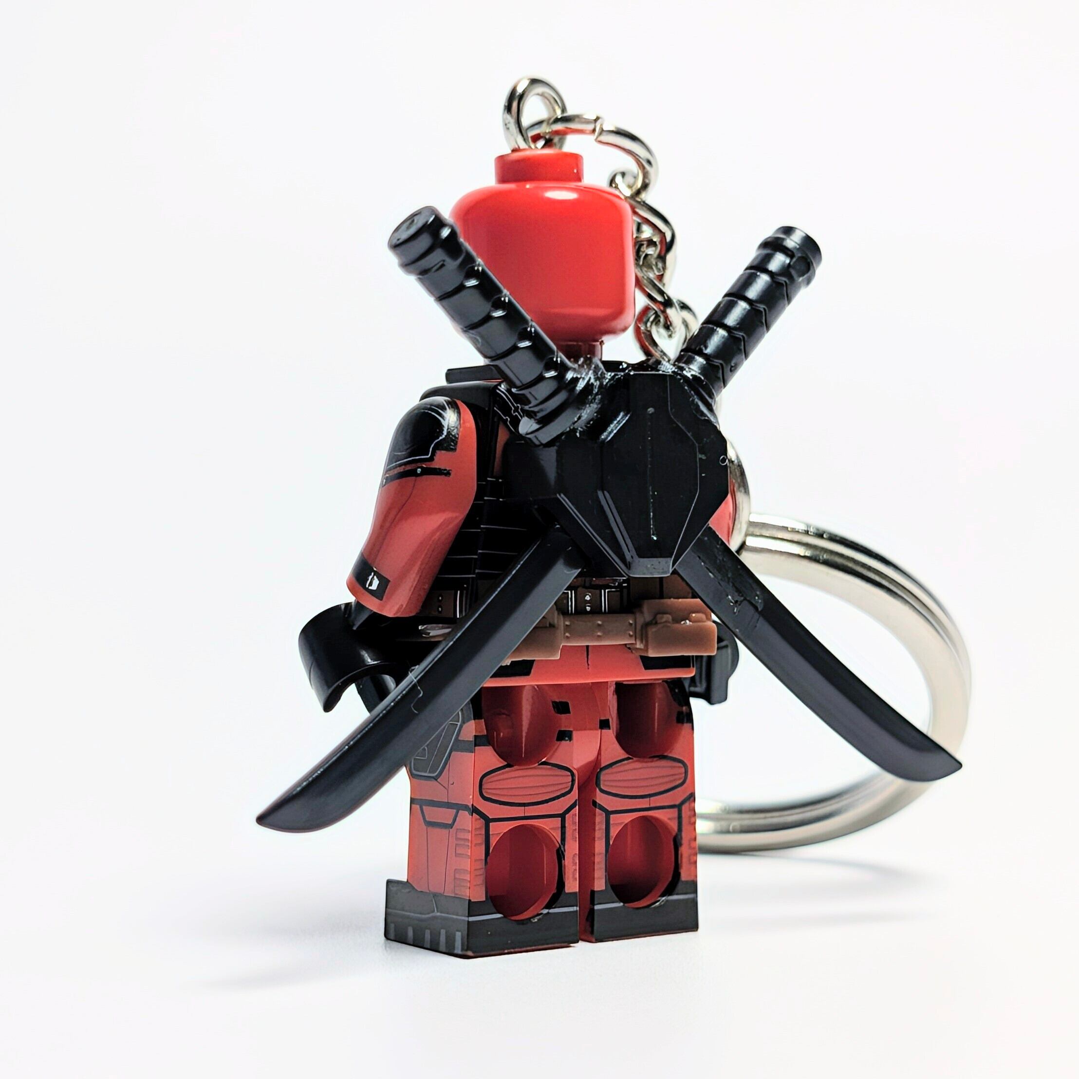 ★ブロックフィギュアキーホルダー★【 Deadpool ( デッドプール ) 】X-MEN / デッドプール&ウルヴァリン / MARVEL〚アメリカン雑貨 アメトイ〛