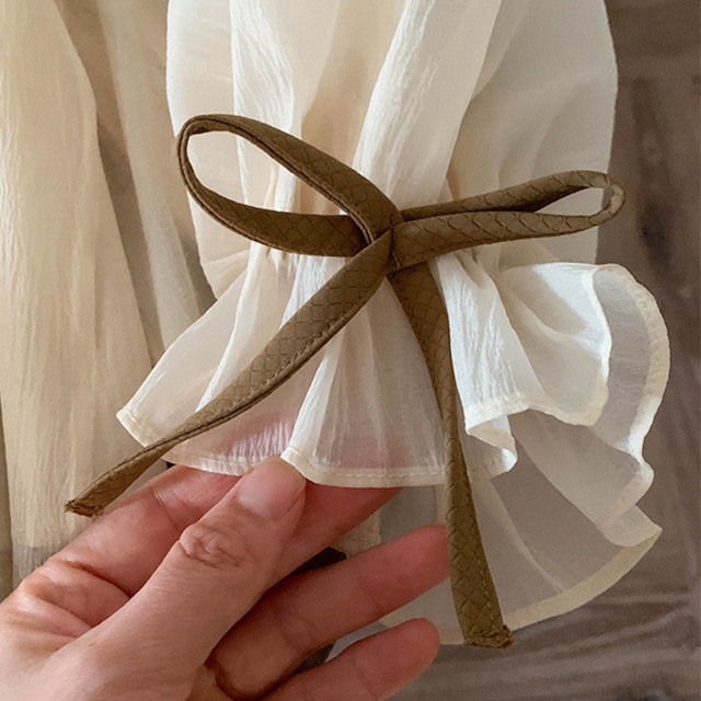 シフォンブラウスとワンピースのセット:90-120size