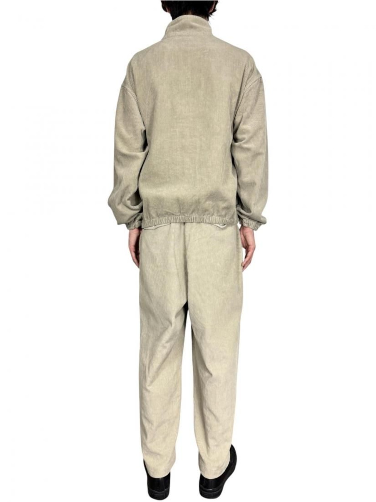 【concause】corduroy wide tapered slacks
