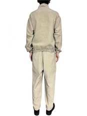 【concause】corduroy wide tapered slacks