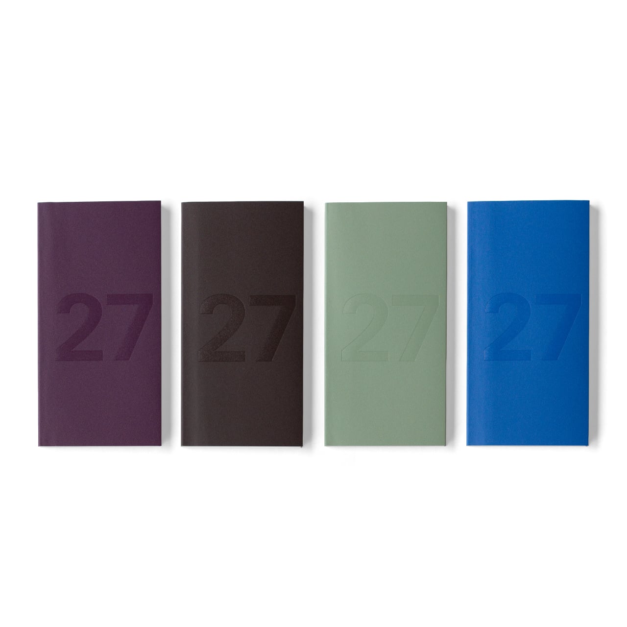 Compact Diary 2027 Plum/Bitter brown/Mint green/Blue【ANGERS Original】