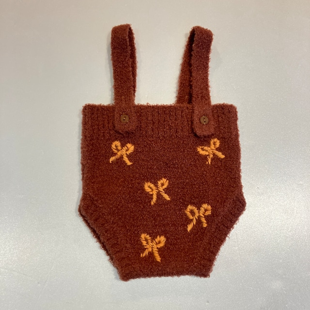 【25AW】&PAL(アンドパル)モチーフブルマ リボン(XS/S)ロンパース ブルマ ベビー リボン