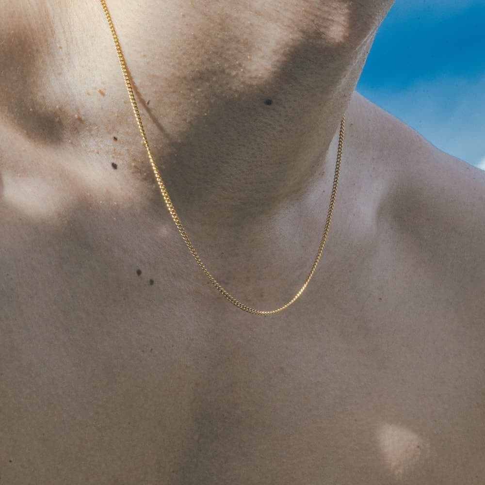 thin chain necklace (gold) #n62 | garcia