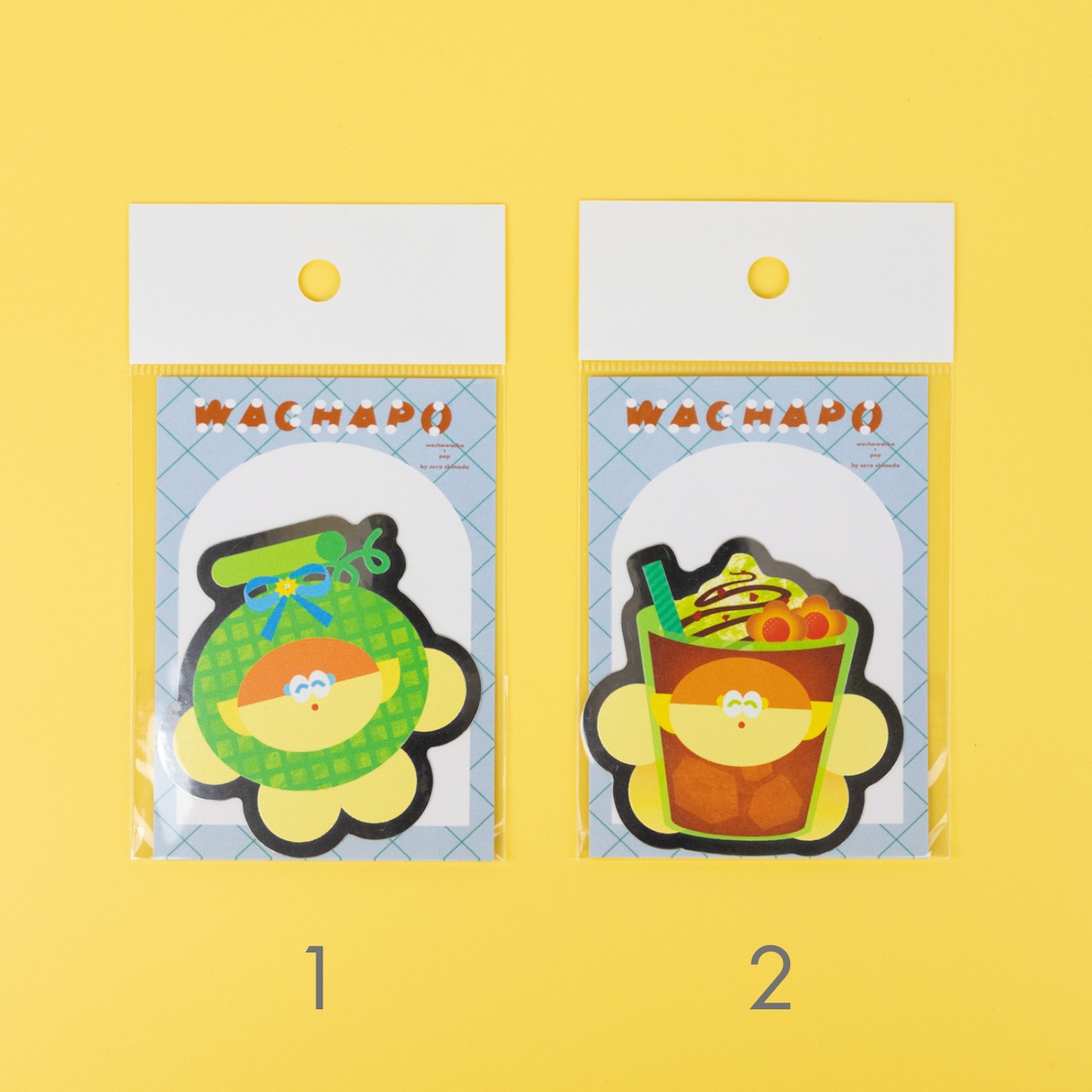 < WACHAPO > キャラクターステッカー