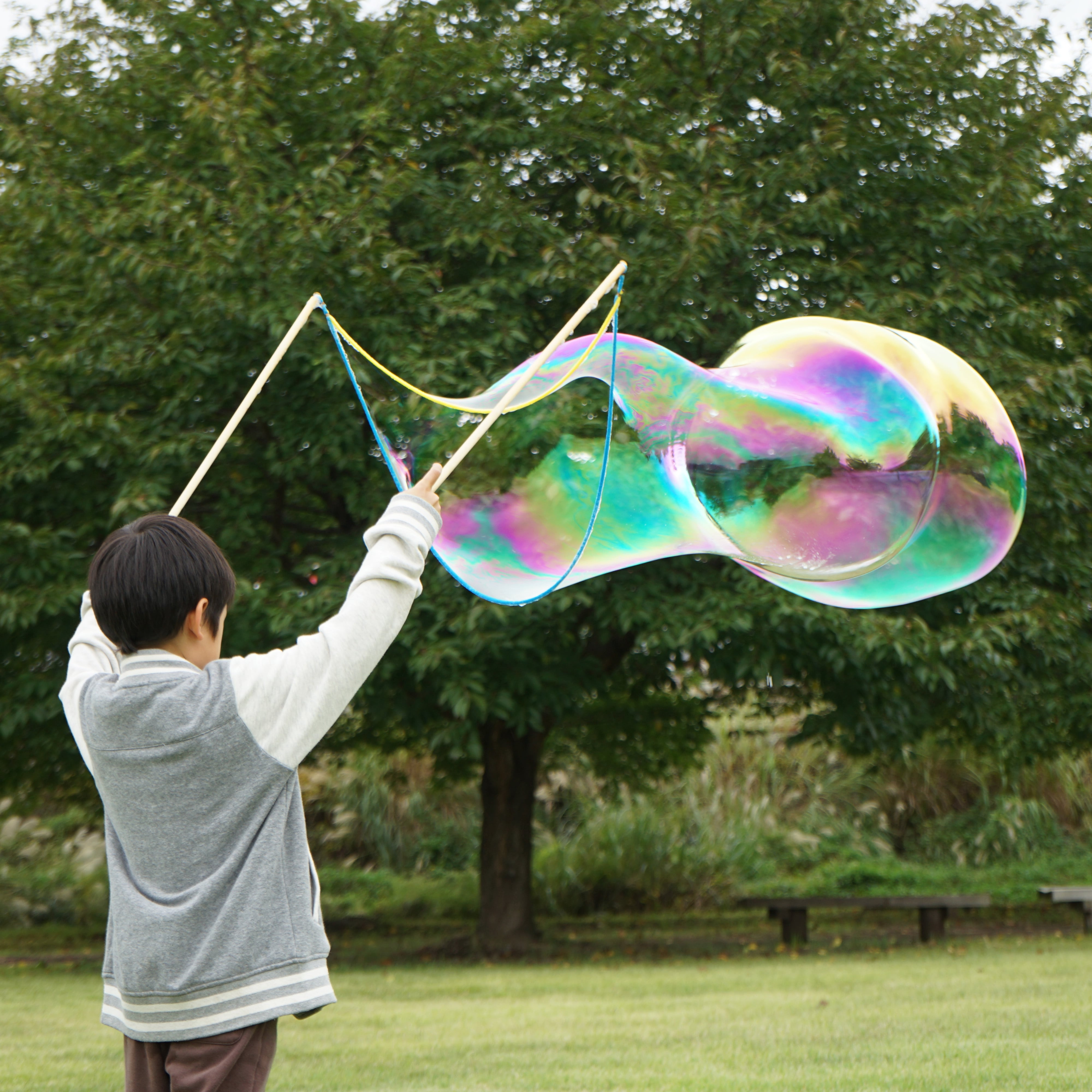 最強のしゃぼん玉液 600ml 1本【5倍濃縮／3L相当】【直径1M超え巨大