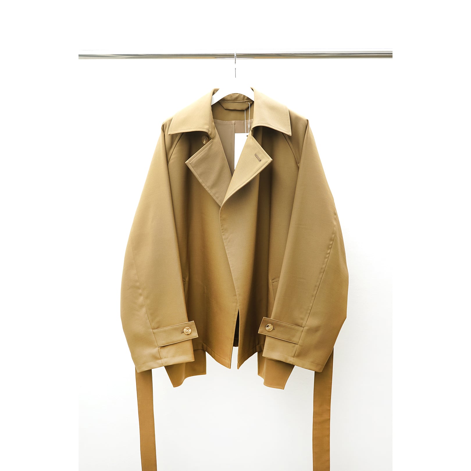 [Blanc YM] (ブランワイエム) BL-22AW-STC Short trench coat(brown 