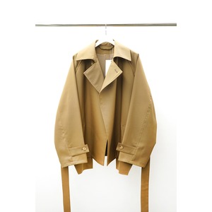 [Blanc YM] (ブランワイエム) BL-22AW-STC  Short trench coat(brown)