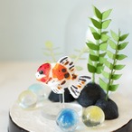 ◌金魚の涼飾り◌ アズマニシキ(東錦)　和紙アクアリウム／和紙インテリア