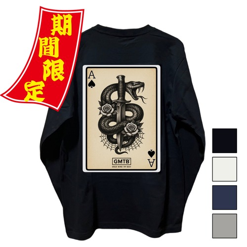 [GMTB] Long T-shirt ACE OF SPADES, ACE OF FANGS