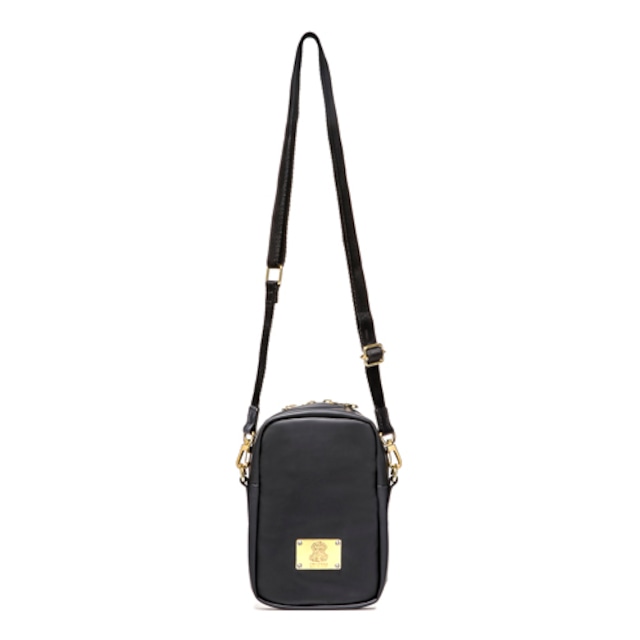 【BLACK】SW CROSSBODY BAG L／クロスボディバッグ（ゴールドプレート）