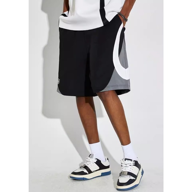 【DRIP4571】DCTY Stitching Contrast Side Short Pants