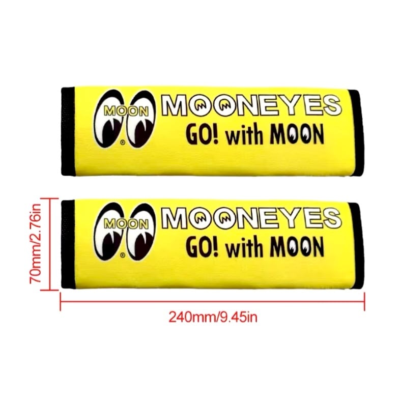 送料無料 2個セット ムーンアイズ シートベルトカバー MOONEYES シート