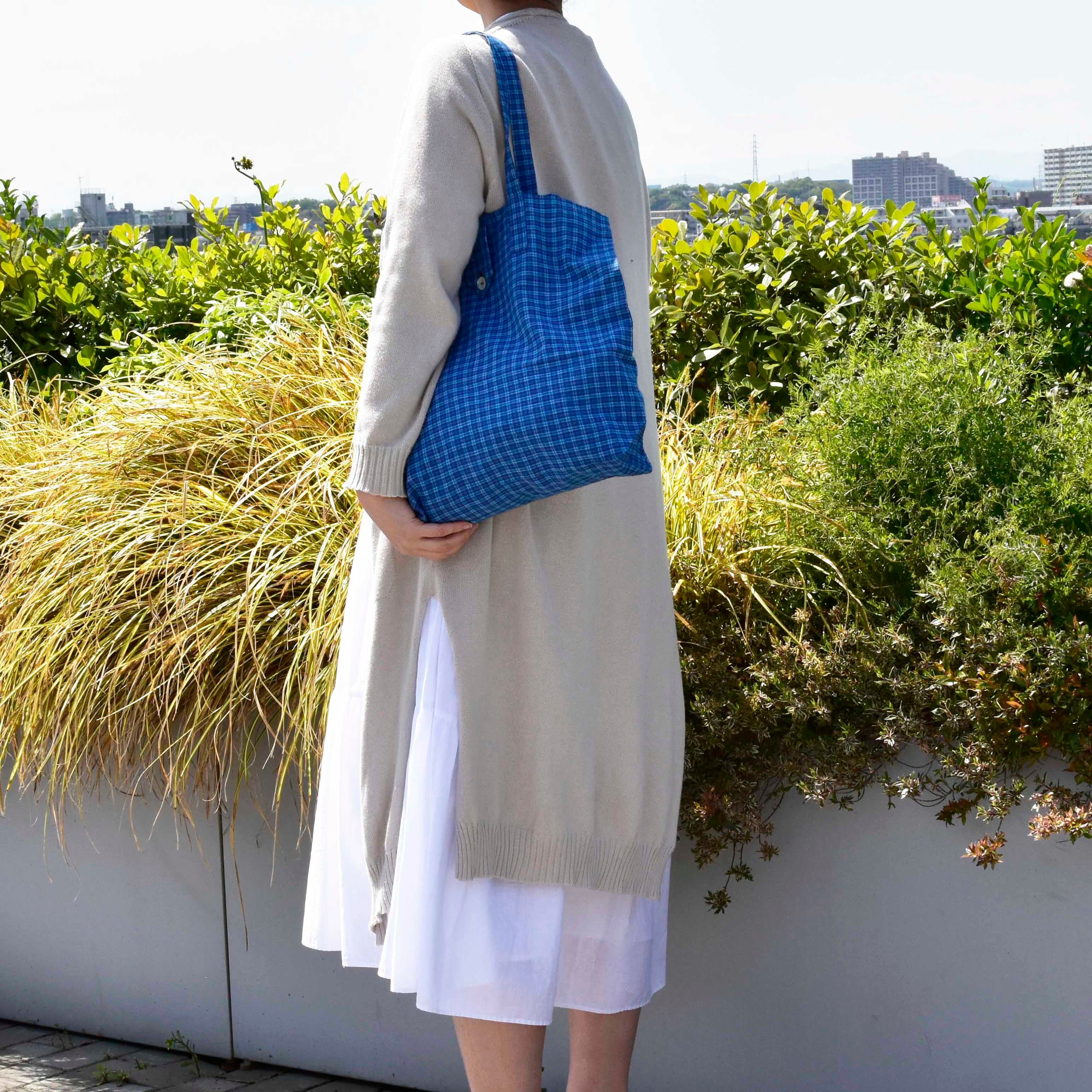 ルンギ・マドラスチェック / ショッピングバッグ | SOMME