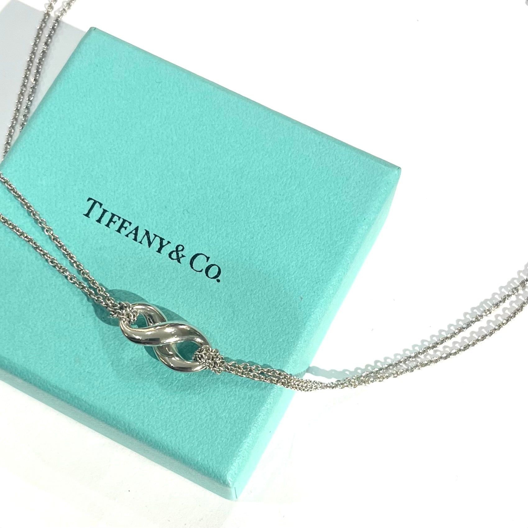 限定価格【TIFFANY&Co.】2957 インフィニティダブルチェーン 立体