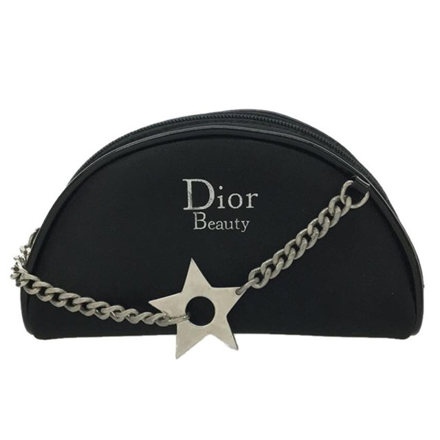 Christian Dior(クリスチャンディオール)スターエンブレムコスメポーチ/ブラック