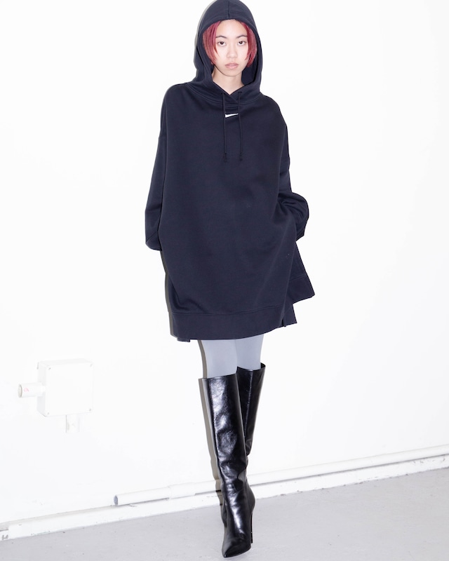 2010s NIKE - center swoosh side slit hoodie