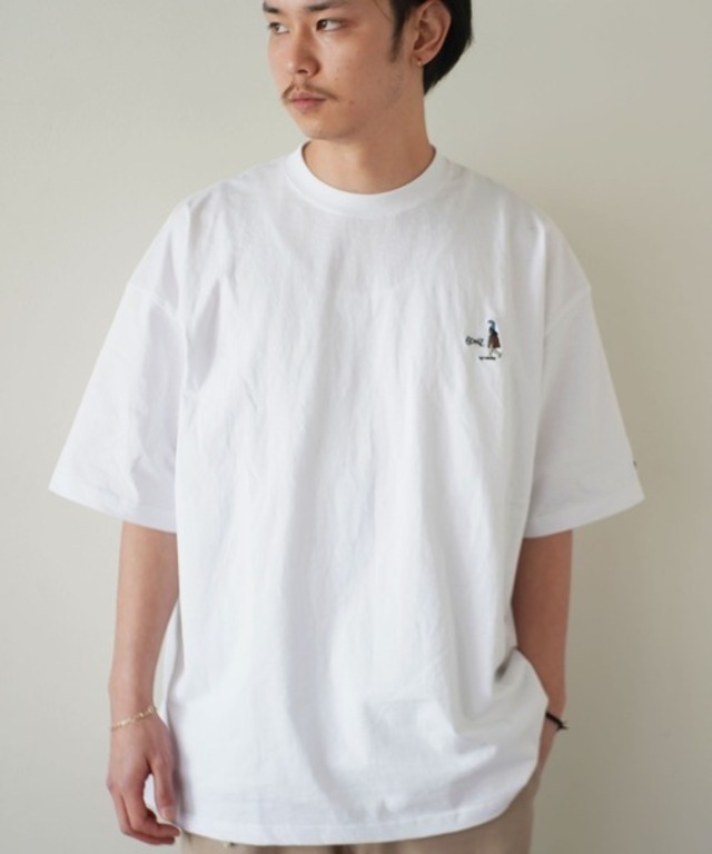 MARK GONZALES (マークゴンザレス) アートプリントビッグシルエット  Tシャツ 2G7-11338 ホワイト