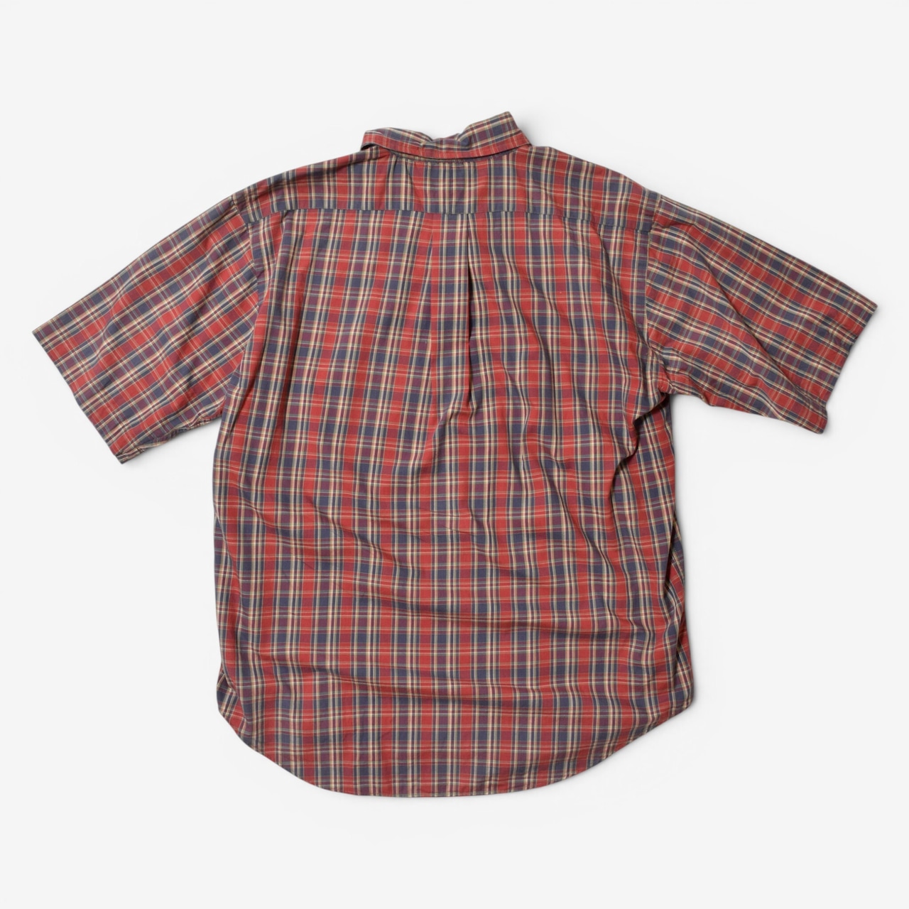 90s Polo by Ralph Lauren マドラスチェック 半袖ボタンダウンシャツ