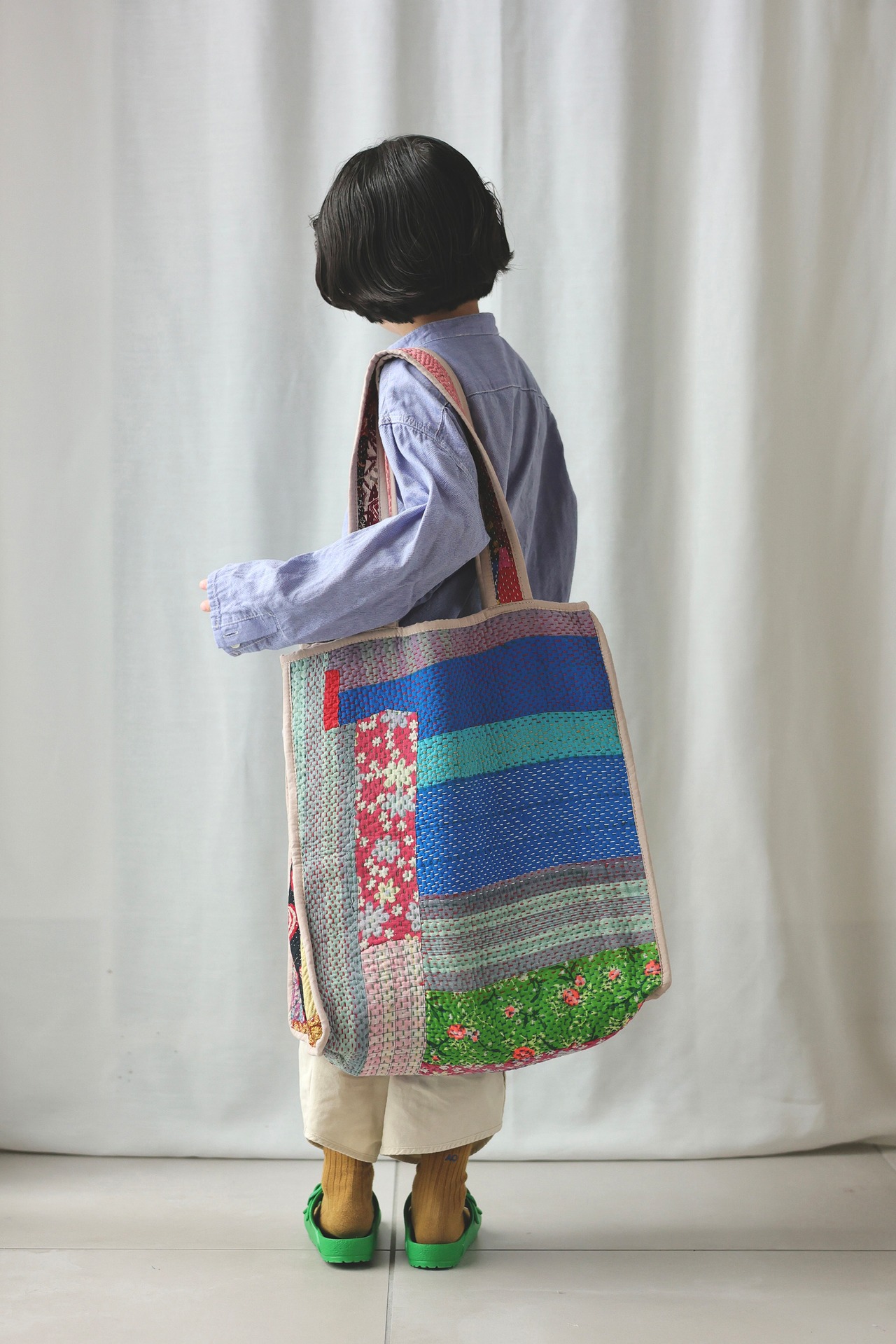 ＜PHET&PLOY＞Kantha Bag Piping カンタバッグ G - 7