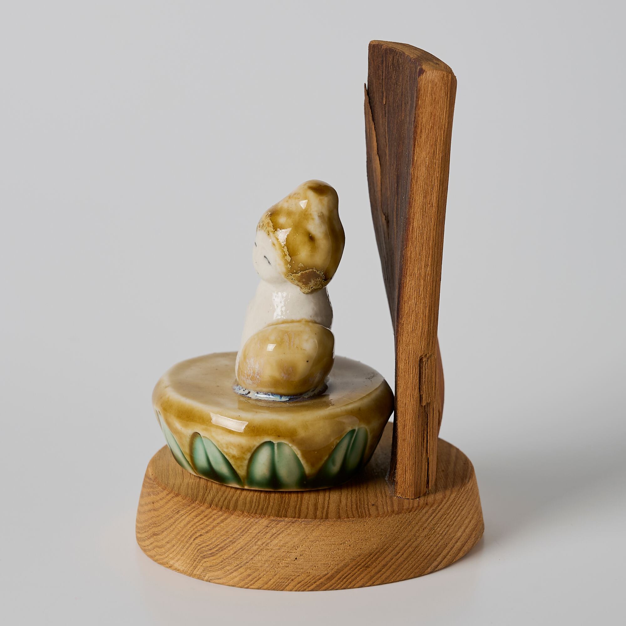 Nagisa工房／陶芸作品／ちいさな仏さま_06(木製台座付き) | Gallery