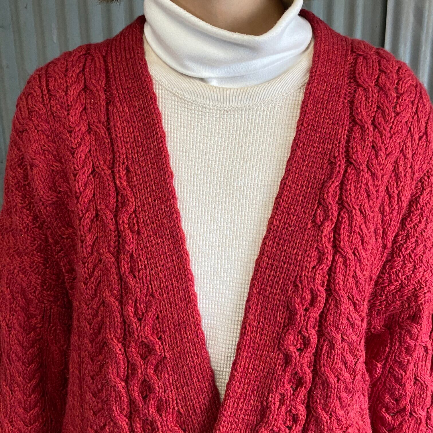 アイルランド製 FRANK＆OAK フィッシャーマン ウールニット