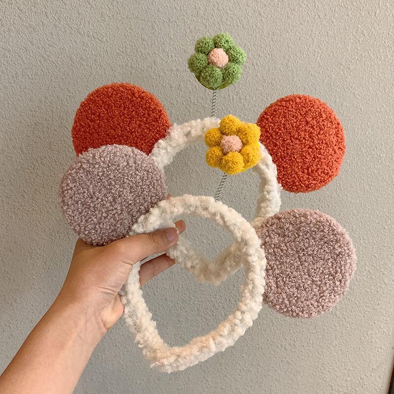 ヘアバンド Flowerデザイン ヘアピン 大人ガーリー スウィート キュート カジュアル ヘアアクセサリー フラワーデザイン ブラック・アイド・ピーズ6498306388