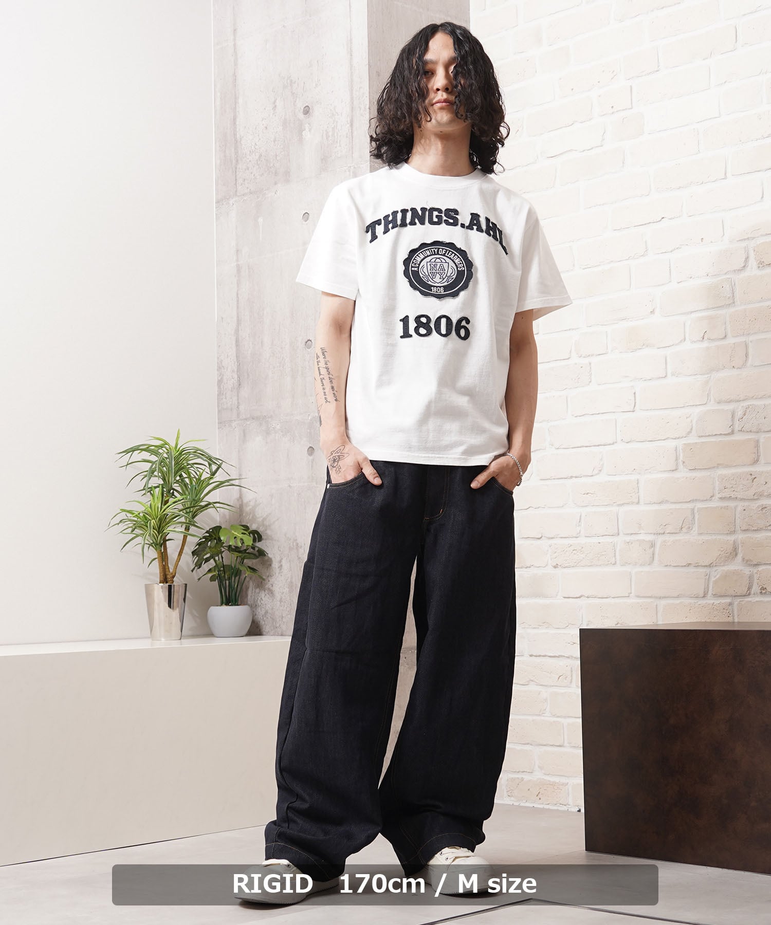 ◇ダブルウエスト ワイドカーブパンツ◇lf-26202 | 1111clothing