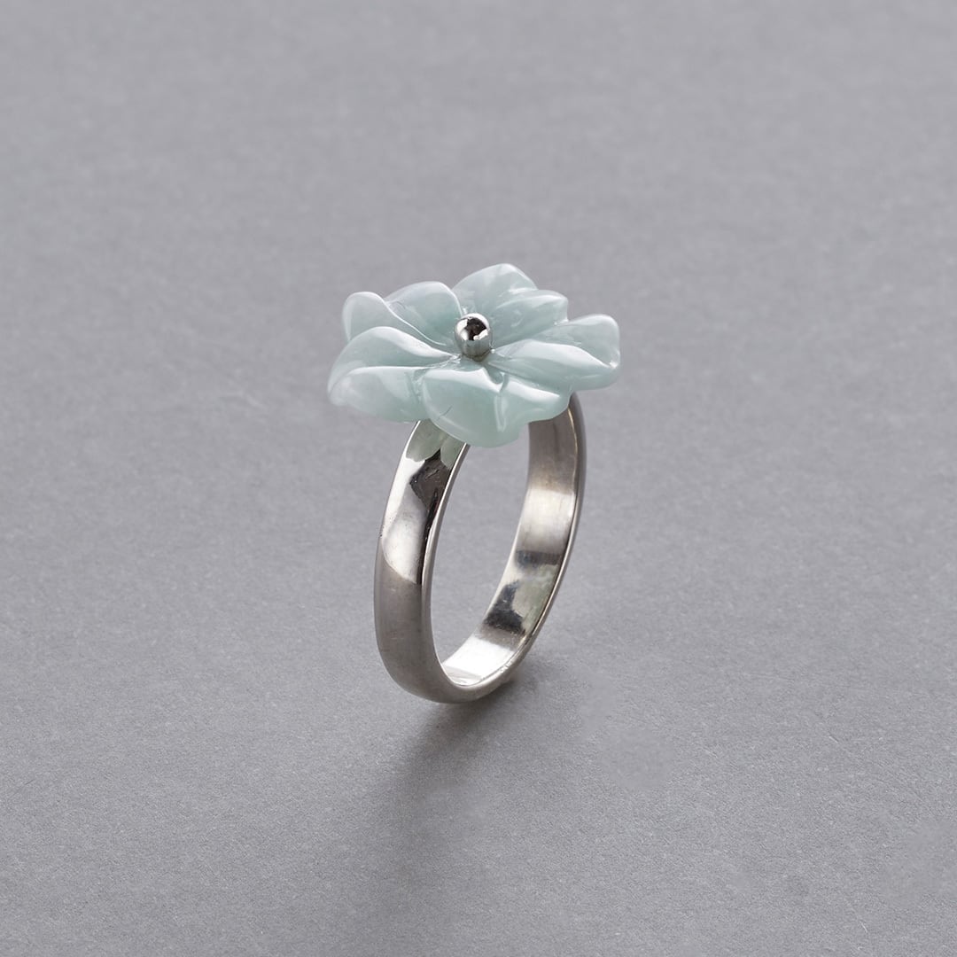 POPPYFINCH K18 FLOWERBEADRING 指輪 お花リング POPPYFINCH K18 FLOWERBEADRING 指輪 お花リング ◇K18ダイヤモンド