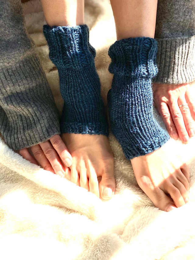 アンクルウォーマー　ダークネイビー　My Kinda Body　