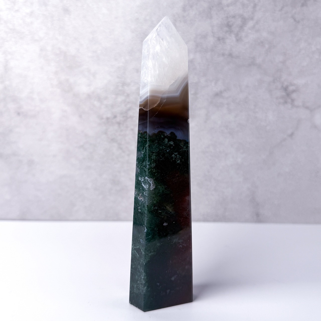 モスアゲート タワー ＊ Moss Agate ＊ 天然石
