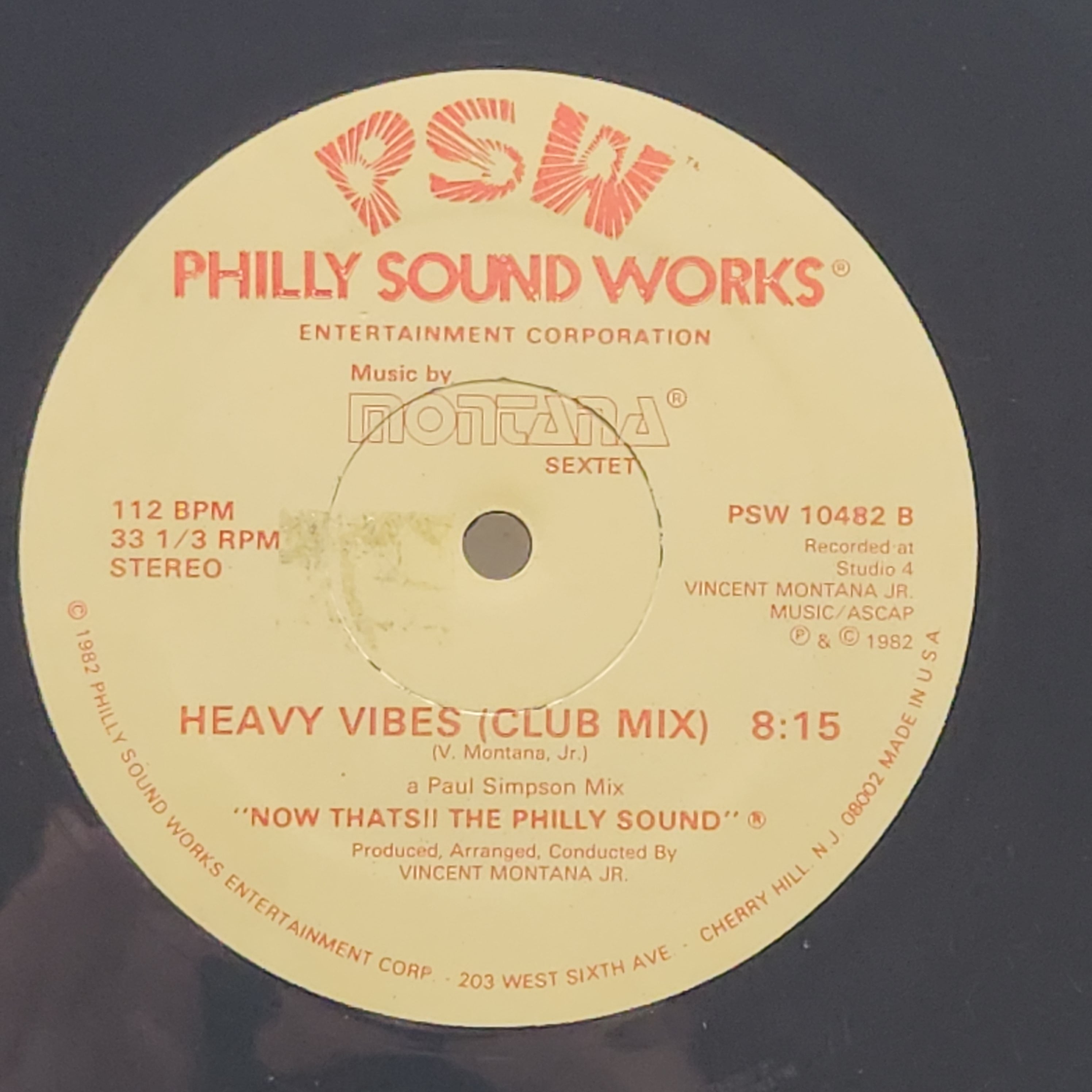 Montana Sextet / Heavy Vibes [PSW 10482] - 画像2