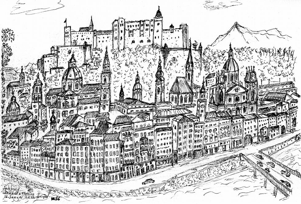 ザルツブルク旧市街(ザルツブルクアルトシュタット) | SalzburgAltstadt-Festung-