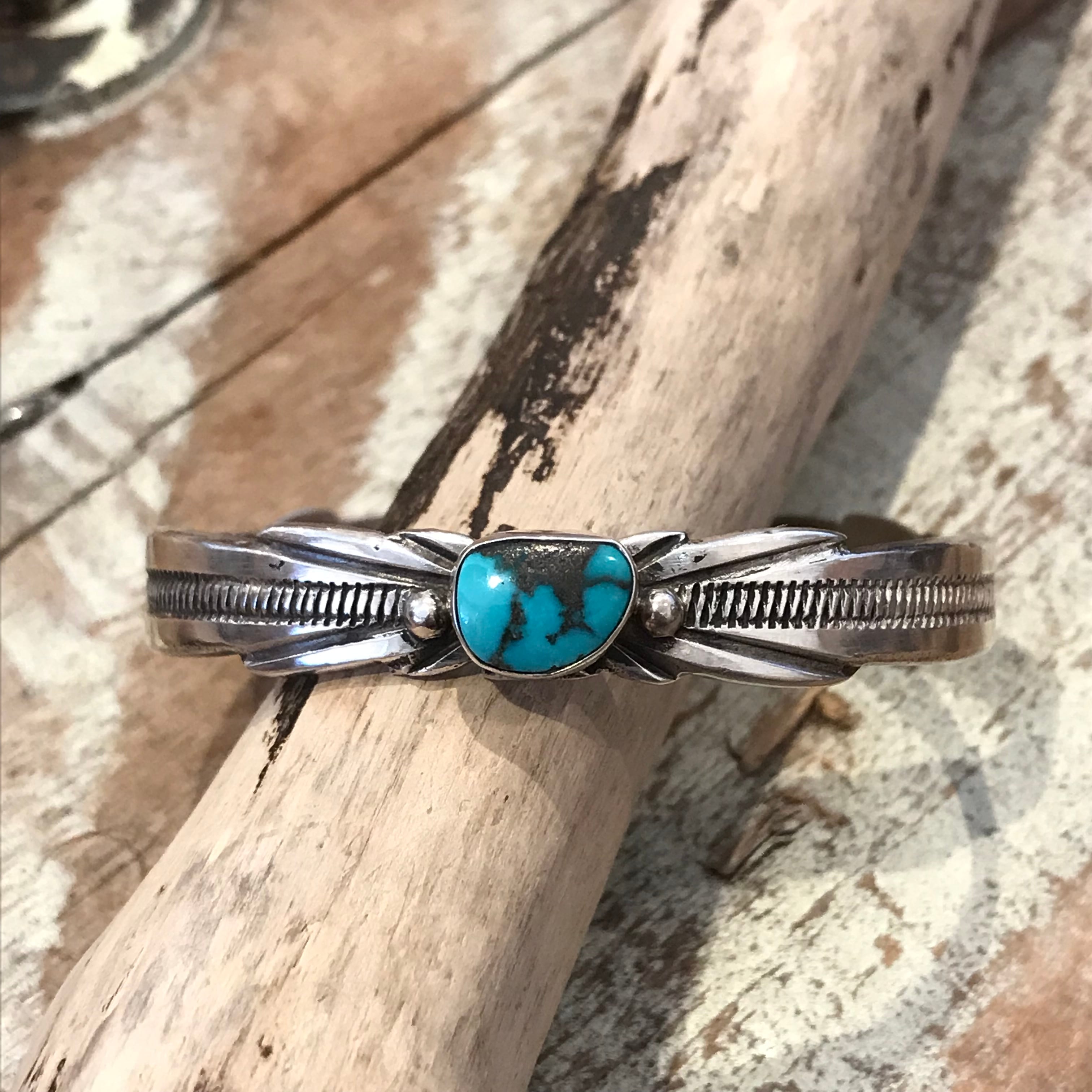 Sterling silver ナバホ族ターコイズバングル〈Wilson Begay〉 | coconino