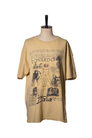 Italy “ Leonardo da Vinci“ printed t-shirt