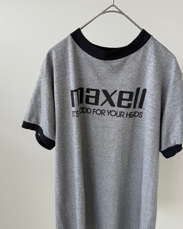 -Maxell- Vintage 90s Ringer T-Shirt