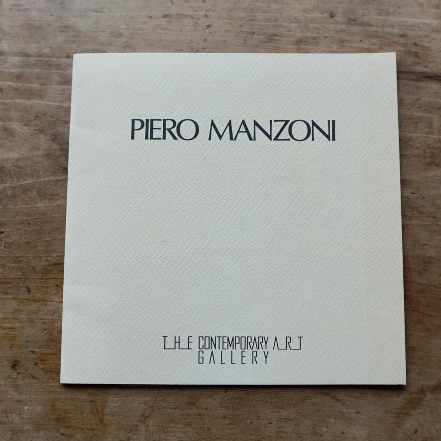 【絶版中古書】PIERO MANZONI  ピエロ・マンゾーニ　無限空間の哲学　コンテンポラリーアートギャラリー西武百貨店　1988 [310195386]