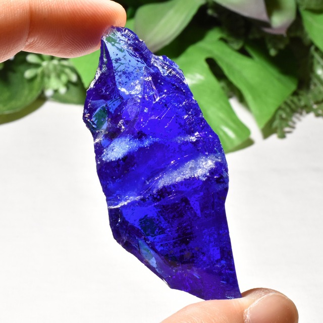 シエラネバダ産 アンダラクリスタル原石 結晶入りコバルトブルー