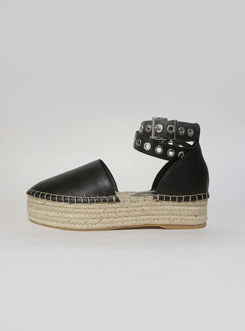 SOL SANA Lizzie Espadrilles in Leather ブラック