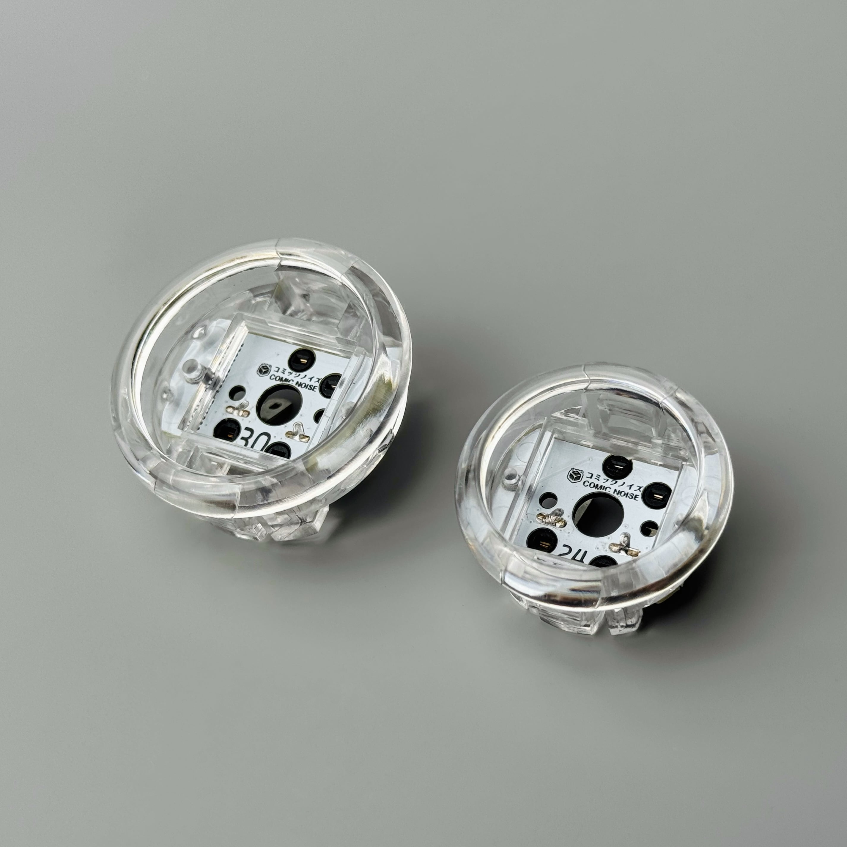 ロープロ軸用】薄型押しボタン枠【円形ベゼル】 | コミックノイズ